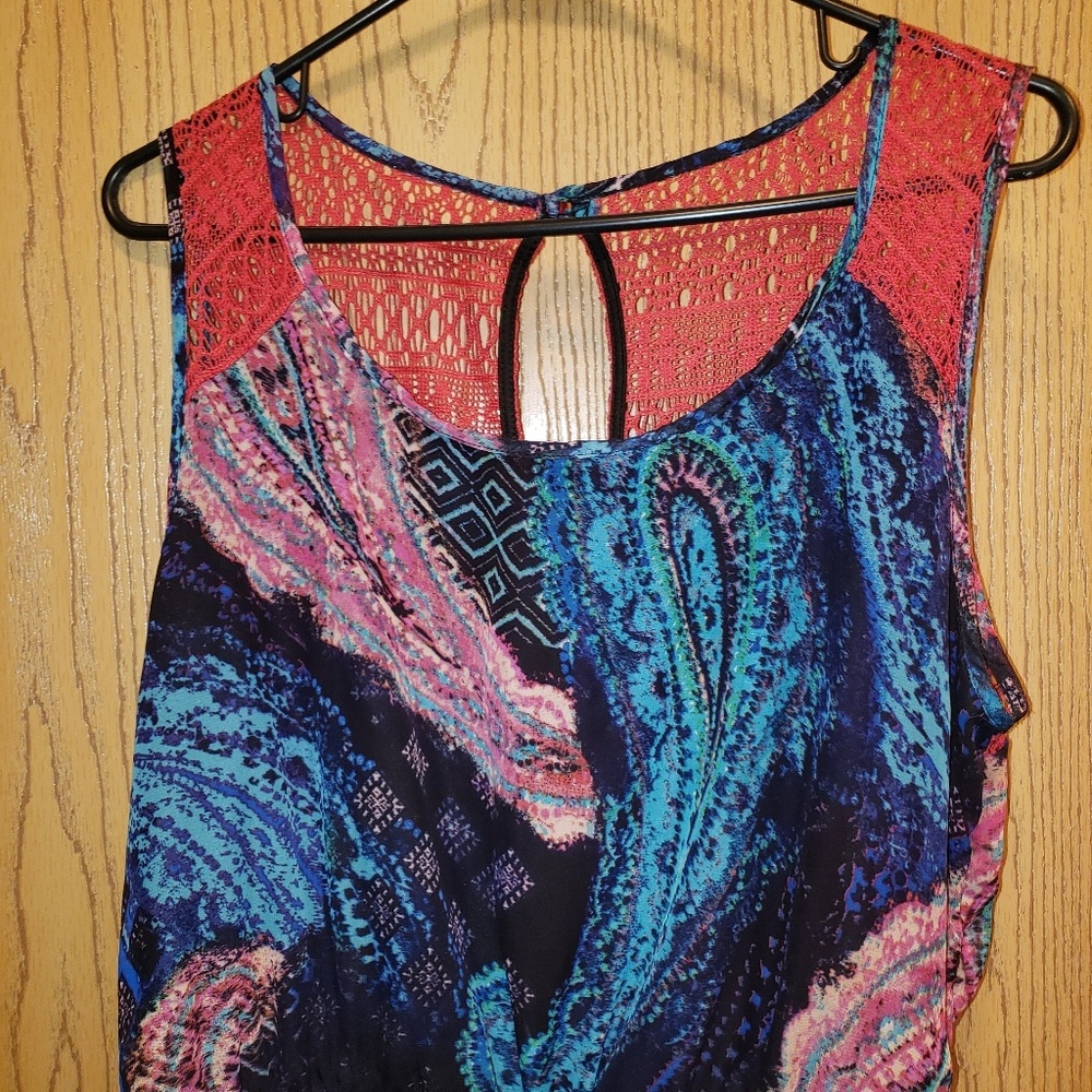 Paisley print maxi dress